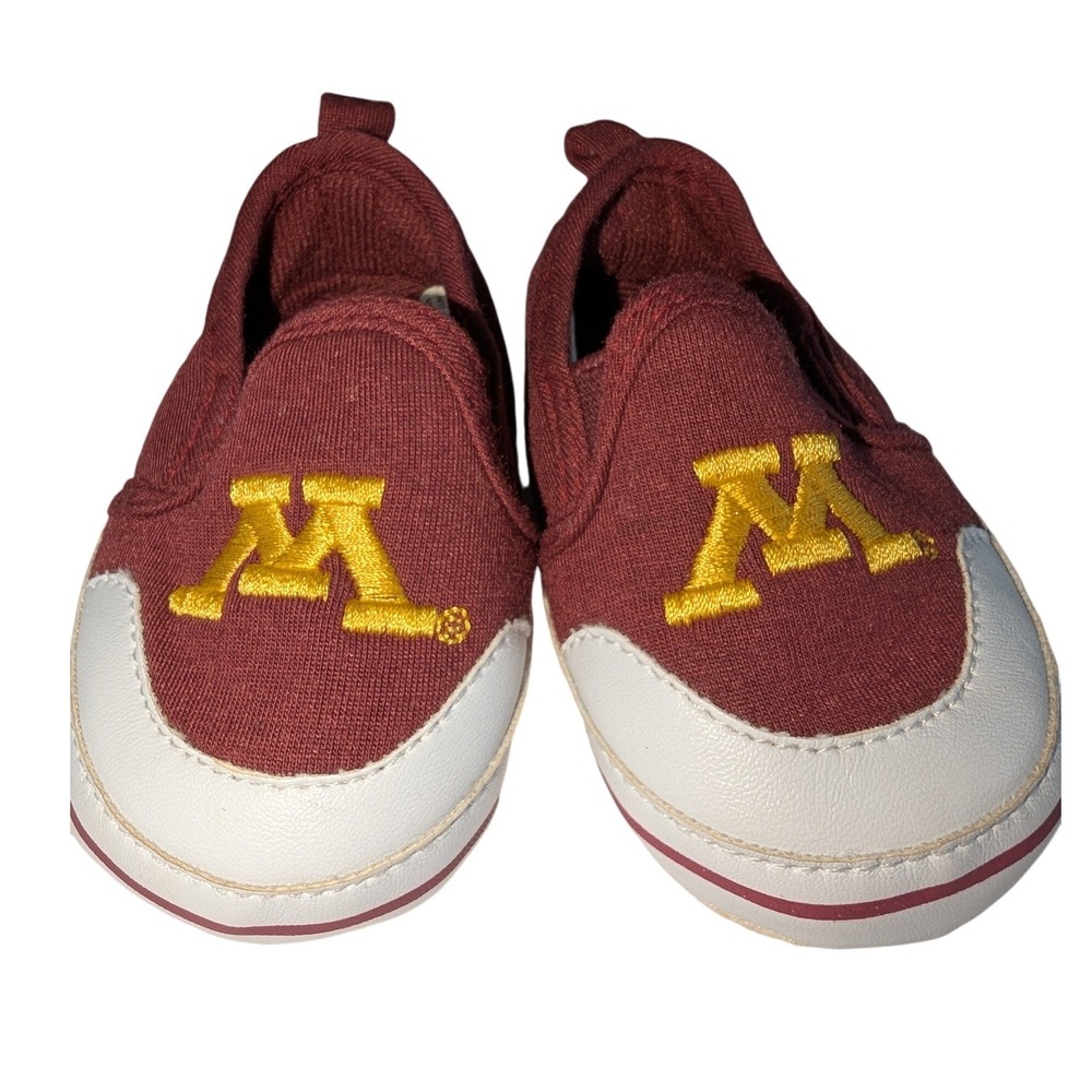 Minnesota‎ Golden Gophers Baby Shoes Crib Moccasins Toddler Slip On Size 3